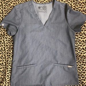 Figs XS Casma Scrub top